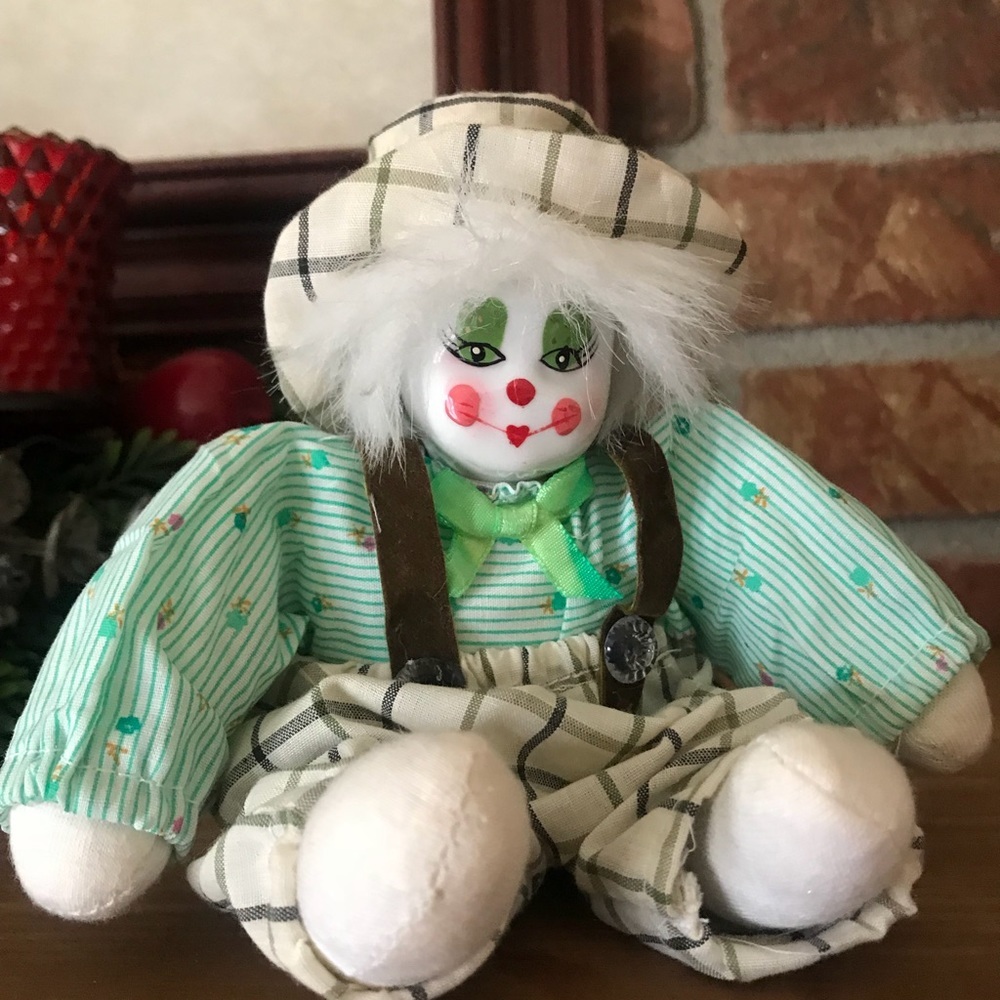 ❤️Rare Vintage Porcelain Hand Painted Collector Creepy Clown